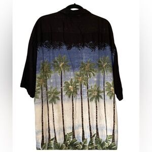 Campia men’s vintage Hawaiian style button-down short sleeve shirt S/XXL